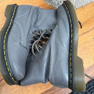All Grey all soft leather Dr. Maartens Women’s Size 7